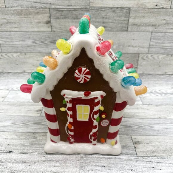 Hallmark Gumdrop Musical & Light-Up Gingerbread House - tested/works - Picture 1 of 5